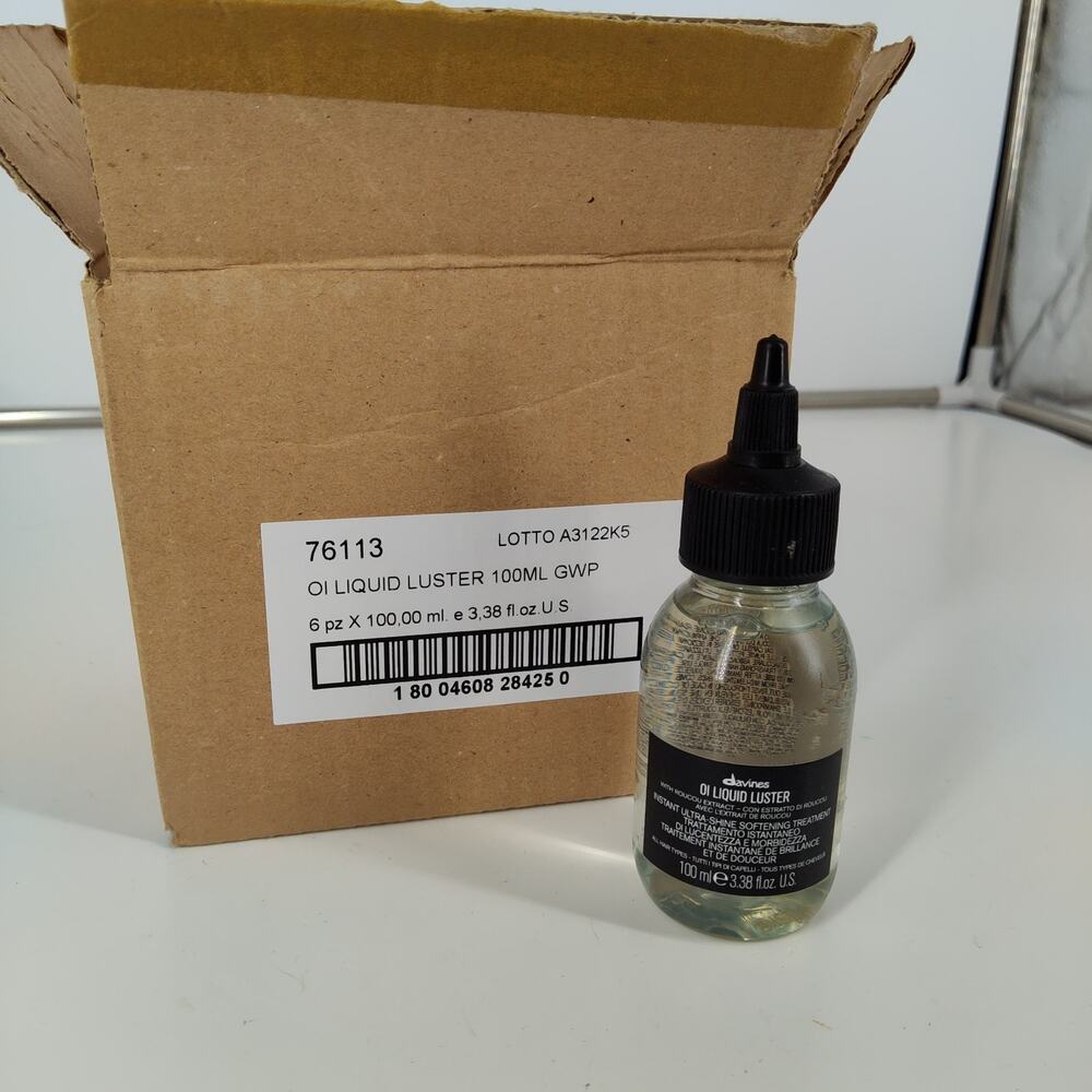 5X Davines OI Liquid Luster 3.38oz / 100ml New In Shipping Box